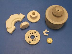 Formed and pressed ceramics, industrial ceramic shapes, custom ceramic parts and components